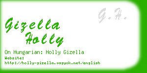 gizella holly business card